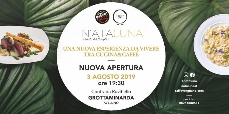 “N’Ata Luna” feat. Caffè Vergnano 1882: tutto pronto per l’inaugurazione a Grottaminarda