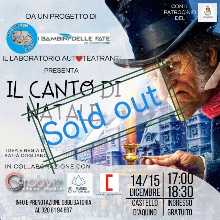 Al Castello di Grottaminarda la rappresentazione teatrale de “Il Canto di Natale”