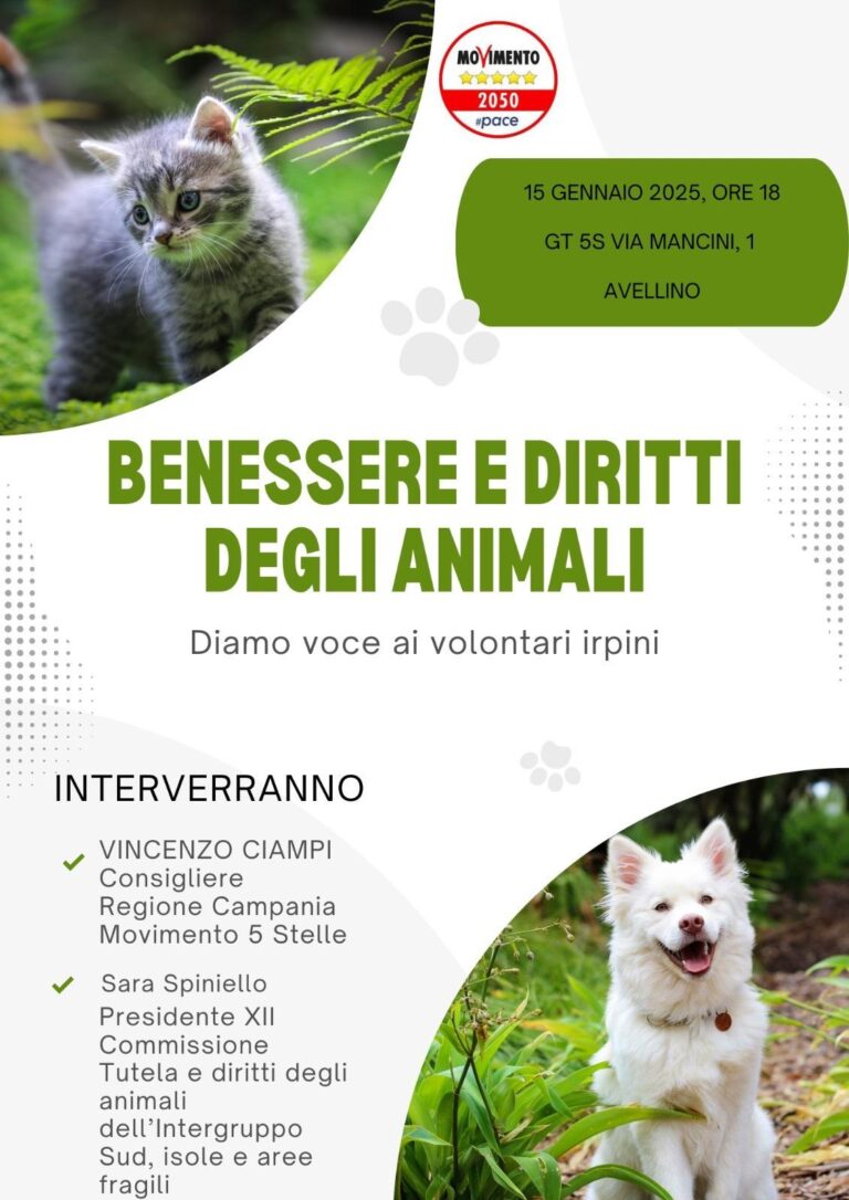 Avellino, incontro per il Benessere Animale: focus sul Pronto Soccorso Veterinario