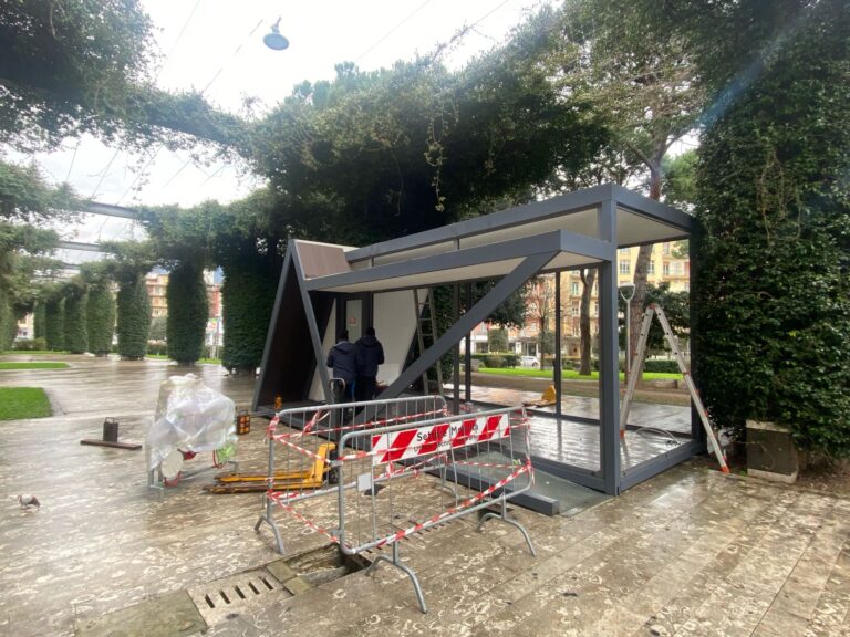 FOTO/ Ecco l’info-point a Parco Di Nunno, a pochi metri dalla casina di vetro