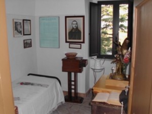 La cella di San Pio nel convento di Sant'Egidio