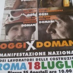 manifestazione a Roma Fillea Cgil